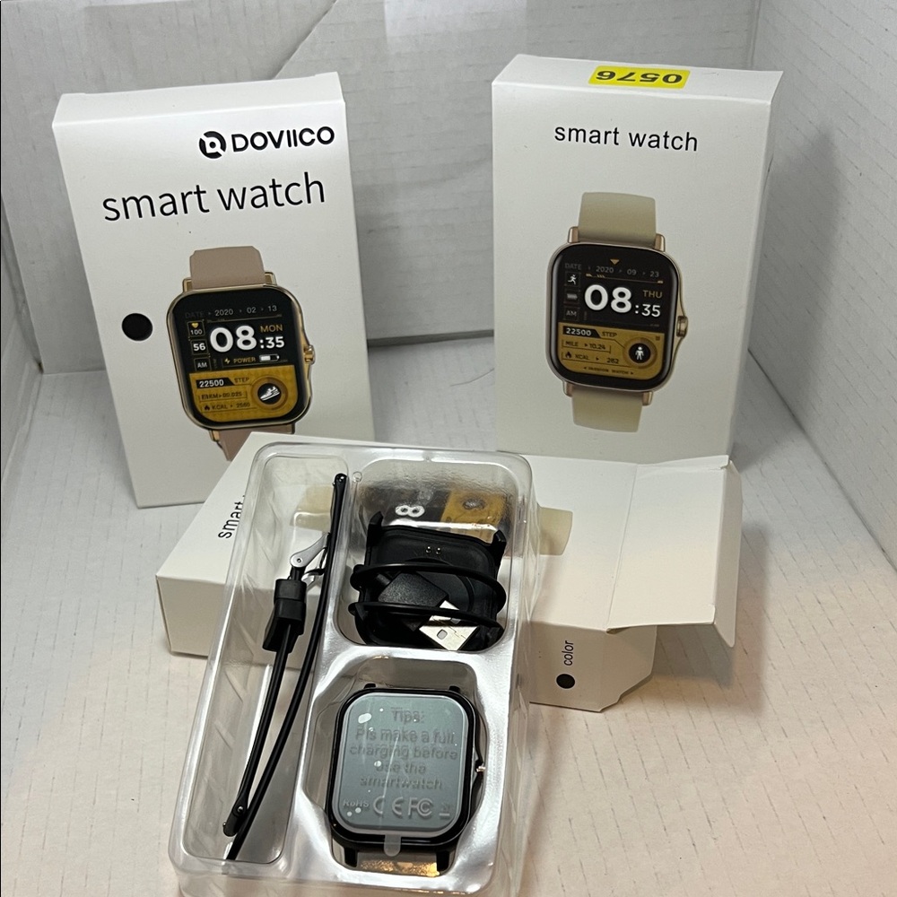 Gold and Black Smartwatch
